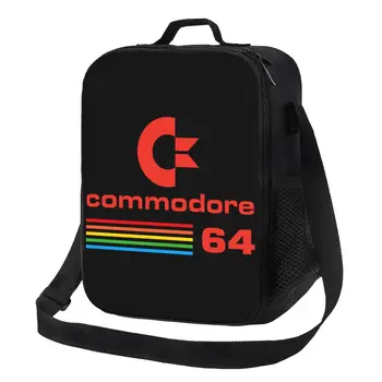 Commodore 64 Изолирано Чанта за Обяд за Жени Computer Онази Thermal Cooler Lunch Мъкна Плажа на Къмпинг, за Пътуване