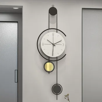 Модерни Минималистичные Часовници, Стенни Железни Художествени часовници на батерии, Големи Безшумни Стъклени Часовници за Всекидневна, Reloj De Pared Home Decor