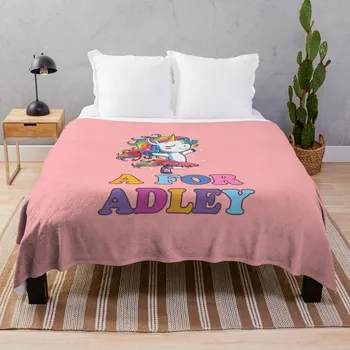 Игралното пространство Adley's: за танцова еднорог Adley's, хубаво одеяло, топло одеяло, Меки завивки за легла, аниме, персонализиран подарък