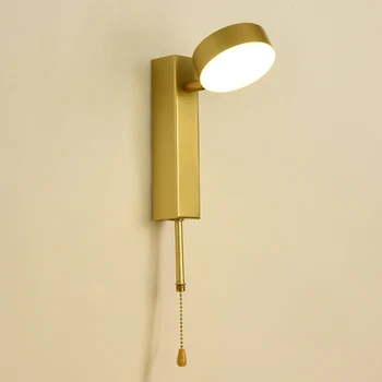 Съвременен творчески USB-стенен лампа с превключвател на светкавица, led нощни стенни осветителни тела, черни златни led лампи, стенни лампи за преминаването на стълба